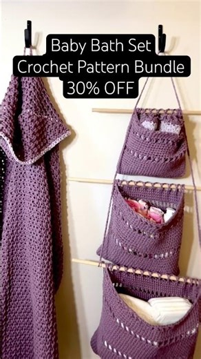 Baby Bath Set Crochet Pattern Bundle 🧶 | 3 Crochet Patterns