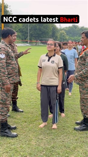 NCC girls 2026 bharti 🤯❤️ || NCC girls hieght measurement 🇮🇳🤩 #shorts #ncc #bharti #shortsfeed
