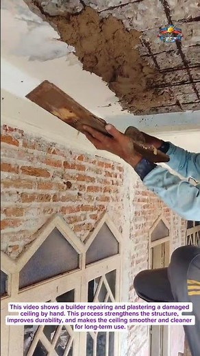 Satisfying Ceiling Plastering Process | Real Construction Work