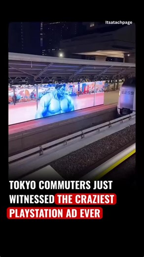 Tech Page on Instagram: "Tokyo commuters were stunned by an over-the-top PlayStation ad that transformed an ordinary station into a full-on gaming spectacle. Massive screens, dynamic lighting, and immersive sound effects made it feel like the game world had exploded into real life. Characters, visuals, and dramatic animations surrounded passengers, turning their daily commute into an unforgettable, cinematic PlayStation experience. #ai #technology #artificialintelligence #machinelearning #innova