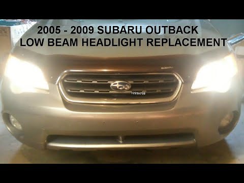 2005-2009 Subaru Outback Low Beam Headlight Replacement