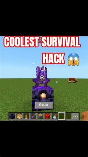 I Made the COOLEST Survival Hack for Minecraft 👀 #minecraft #minecrafthack #gaming