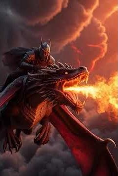 dragon with fire / Flying Fire Dragons Battle in the Sky | Epic Dragon Fight Animation