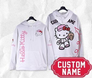 Personalized Hello Kitty Hoodie Shirt Custom Name Hello Kitty Shirt Gift - Etsy