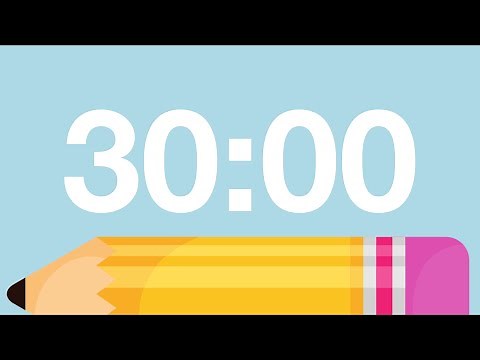 30 Minute Cute Back to School Timer (Chimes Alarm at End)
