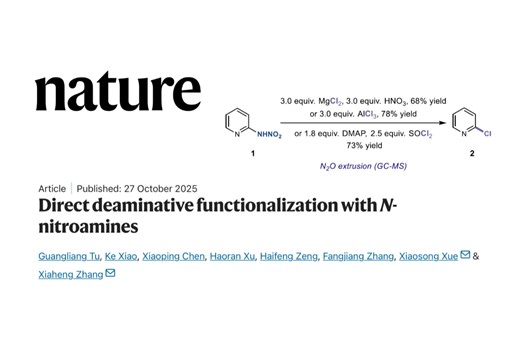 † [Nature]利用 N-硝基胺的直接脱氨官能团化