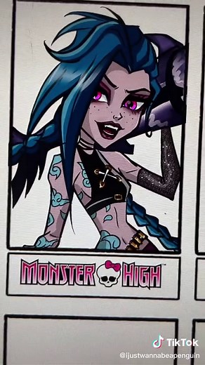 I wanna draw all the monster high characters in my style now 🧍. #halloween #monsterhigh #jinxarcane #arcane #getjinxed