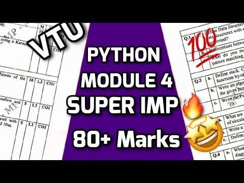 INTRODUCTION TO PYTHON PROGRAMMING MODULE 1 SUPER IMPORTANT|BPLCK105B/BPLCK205B PASSING PACKAGE #vtu