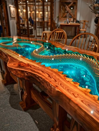 Absolutely INCREDIBLE Dragon Tables!! #epoxyresin #dragons #ecstaticdesigns #dragontable | Ecstatic Designs