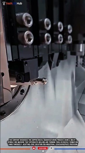 Innovation Copper Nozzle: Multi Spindle CNC, One Step Process, High Precision #tech