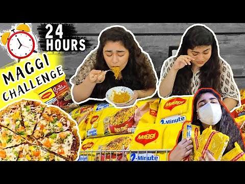 I (WE) ONLY ATE MAGGI FOR 24 HOURS CHALLENGE | Eating 2X Spicy Noodles Challenge 🔥🔥🔥 | QuiCreations
