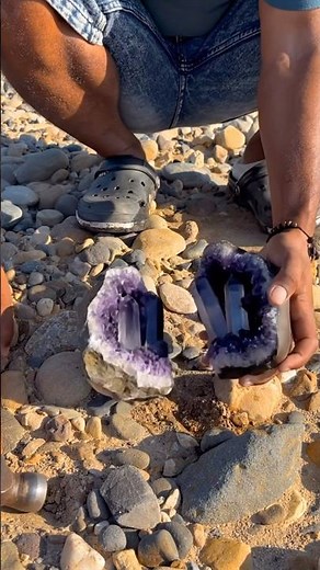 Hidden Treasure Revealed: Stunning Amethyst Crystal Geode with Quartz Points!