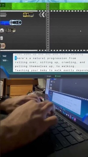 152wpm Nitrotype Race Handcam