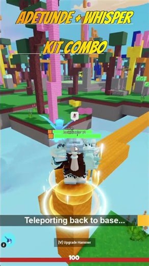 TROLLING My Brother With the Adetunde + Whisper Kit Combo in Roblox Bedwars