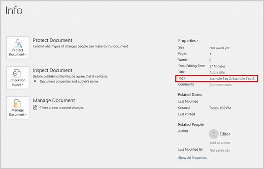 How to Use Tags in Microsoft Word