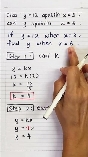 Ubahan T5 Dalam 40 Saat | 3 Jenis + Formula k + Contoh Soalan #ubahan #maths