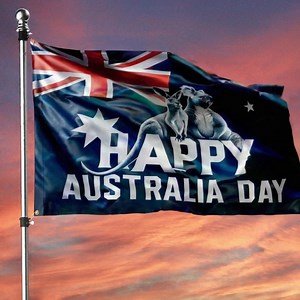 🇦🇺🎉🦘 Celebrate Australia Day with pride and joy! Fly our Happy Australia Day Flag high and show your Aussie spirit to the world. Perfect for homes, gardens, or parades 🏡✨. Limited stock – grab yours before it’s gone! 🛒 Buy Now https://flagwix.com/products/happy-australia-day-grommet-flag-tqn2327gf/ | Unique Flags