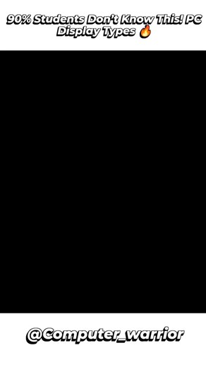 ÄMÂÑ_SHÃRMÂ on Instagram: "90% students abhi bhi PC display types ko confuse kar dete hain 😲 CRT se lekar OLED tak, har monitor ka apna kaam aur technology hoti hai 💻🔥 Agar aap computer student / beginner / competitive exam aspirant ho, toh ye post SAVE 🔖 & SHARE 🔁 zaroor karo 💯 👉 Aap kaunsa monitor use kar rahe ho? Comment me batao 👇 📌 Follow for daily computer knowledge 👉 @computer_warrior #PCDisplayTypes #ComputerBasics #MonitorTypes #CRT #LCD LED OLED ComputerKnowledge"