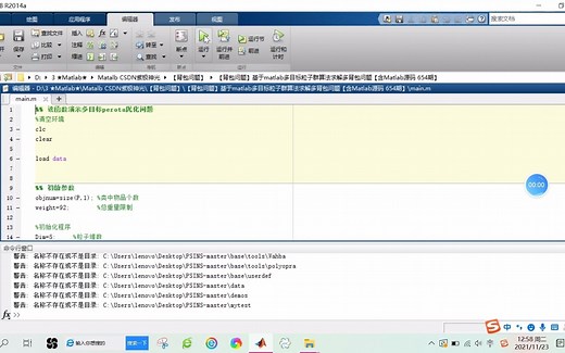 【背包问题】基于matlab多目标粒子群算法求解多背包问题【含Matlab源码 654期】