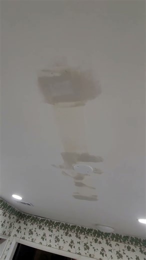 #ceiling repaired #spackled #paint