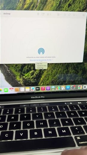 How to turn on Airdrop on Macbook #shortsfeed #macbooktutorial