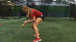 Madison Unzicker and the Husker Softball infield demonstrate how to improve fielding technique in this fielding progression drill. | NCAA Softball