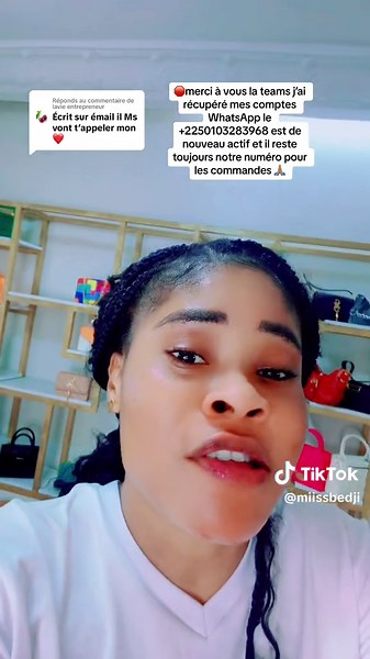 Récupération réussie de mon compte WhatsApp