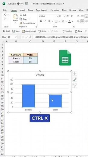 How to create an image bar chart. Who would you vote for? #excel #shorts