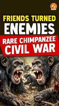 Friends Turned Enemies: Rare Chimpanzee Civil War