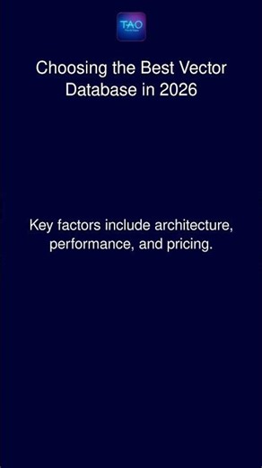 Choosing the Best Vector Database in 2026