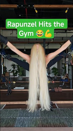 Real-Life Rapunzel? 😄 Strength Meets Grace on the Pravilo Machine!