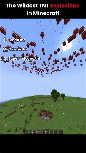 Minecraft TNT EXPLOSIONS That Get Bigger Every Time 🤯 #minecraft #shorts