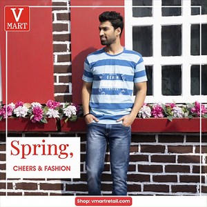 2.3K views · 74 reactions | Make a fashionable start this season with V-Mart’s spring collection starting at ₹150. To shop online, visit https://bit.ly/3BCsFCx or visit the nearest store. #SpringFashion #SpringColours #SpringCheers #Tshirt #Jeans #Shorts #Capri #MensFashion #YouthFashion #Vmart #VmartFashion | V-Mart | Facebook