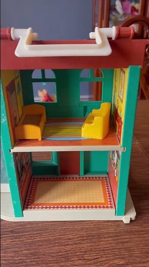 Sesame Street playset by Fisher price. #1970’s, #vintagetoys, #sesamestreet