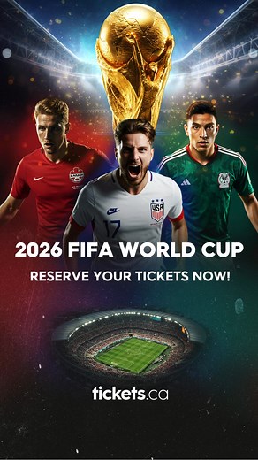 FIFA World Cup 2026: tickets.ca/fifa-world-cup-tickets The FIFA World Cup is coming to North America from June 12 to July 19, 2026! Don't miss this historic event—join the priority waitlist now. | Tickets.ca | Facebook