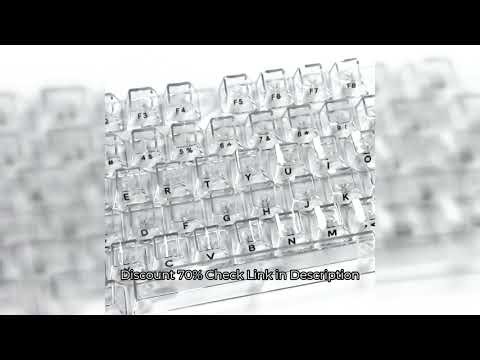 Crystal Transparent Cherry Profile Keycaps For Mechanical Gaming Keyboard ISO Enter PC Key Caps Side