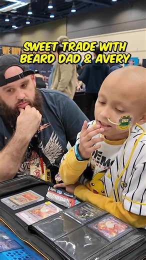Jinkies Co on Instagram: "One of my favorite things about vending is getting to meet people like @averythepokekid. Definitely one of the most inspiring individuals I’ve met since I started this hobby. I’m so grateful that I get to make videos knowing that kids like you are behind the screen watching them. Thank you @beard.dad.cardz for showing Avery the ropes of Pokémon. #pokemon"