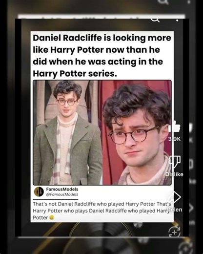 Title:Daniel Radcliffe Looks More Like Harry Potter NowViral Meme Short harrypotter harrypotterfilm