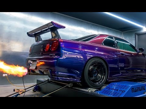 NISSAN SKYLINE --- Godzilla's Sounds!