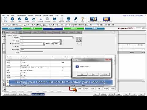 ShopKey Mgmt SE - Inventory Overview
