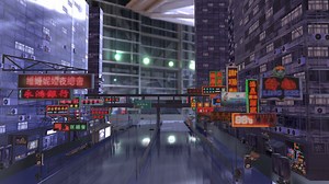 Hong Kong night street scene free-game ready - Download Free 3D model by Pasha (@Pasha.)