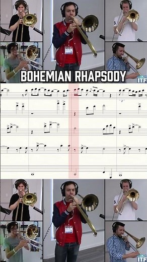 How many trombonists does it take to play Bohemian Rhapsody? #trombone #bohemianrhapsody #queen