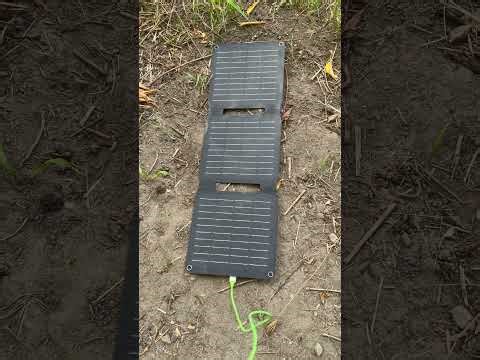 My solar panel folding setup