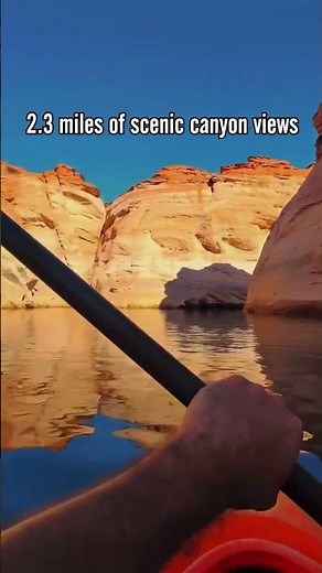 Kayak through one of Arizona’s most breathtaking hidden gems — Antelope Canyon at Lake Powell 🛶✨