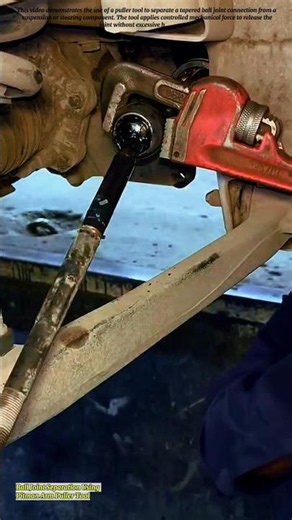 Ball Joint Separation Using Pitman Arm Puller Tool