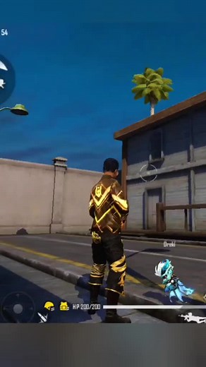 Free Fire Character Showcase in Urban Virtual Environment