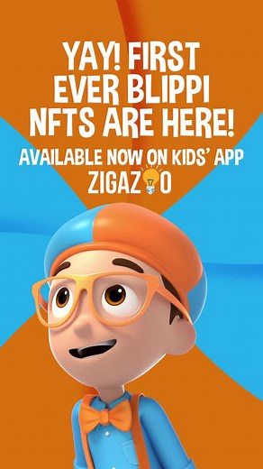 The Blippi Fan Pass is now live on the Zigazoo Kids app. Here's how to get yours: 🔵Step 1: Download Zigazoo & go to the Drop Store 🟠Step 2: Get your #BlippiNFT 🔵Step 3: Your Fan Pass unlocks monthly rewards starting with... 🎥 Never before seen content #Blippi #BlippiWonders #explore #BlippiFanClub #NFTDrop | Moonbug Entertainment