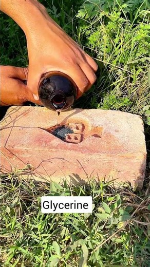 Survival hack. Fire Starter using KMnO4 and Glycerine! #survival #camping