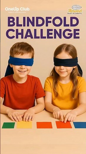 Blindfold Jenga Challenge | Kids Use Intuition and Focus at Almond Brain Academy