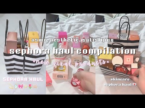 sephora haul compilation 🛍️💸 | new viral products 2024